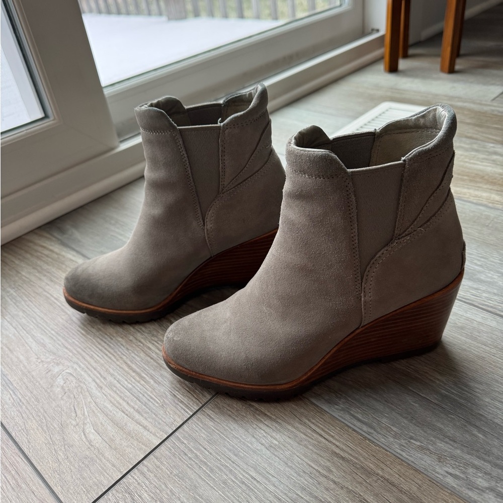 Sorel Waterproof Suede Ankle Booties